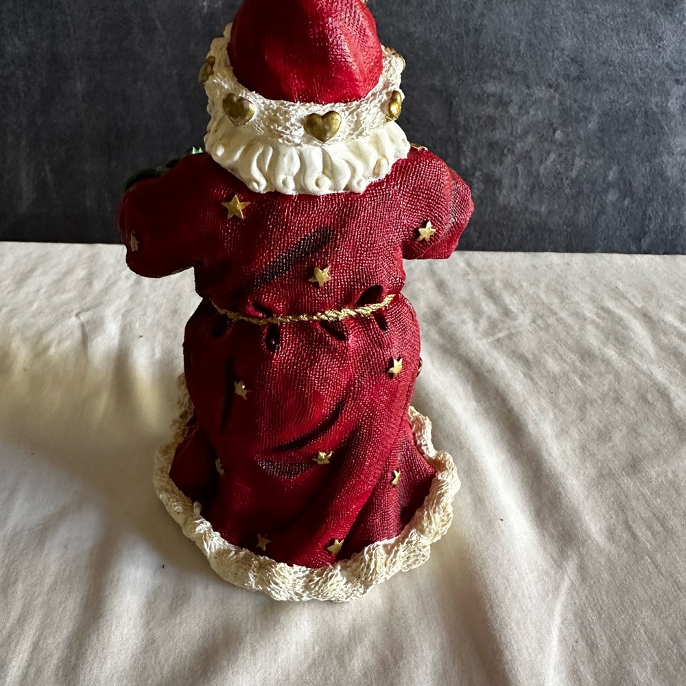 SANTA CLAUS HOLDING A PLATE WITH CHRISTMAS COOKIES - Picture 2 of 9